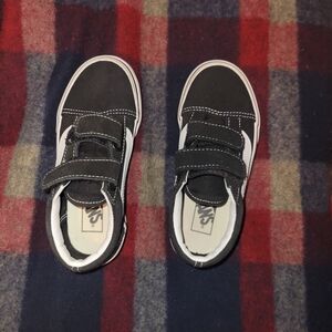 Vans Kids Black and White Sneakers